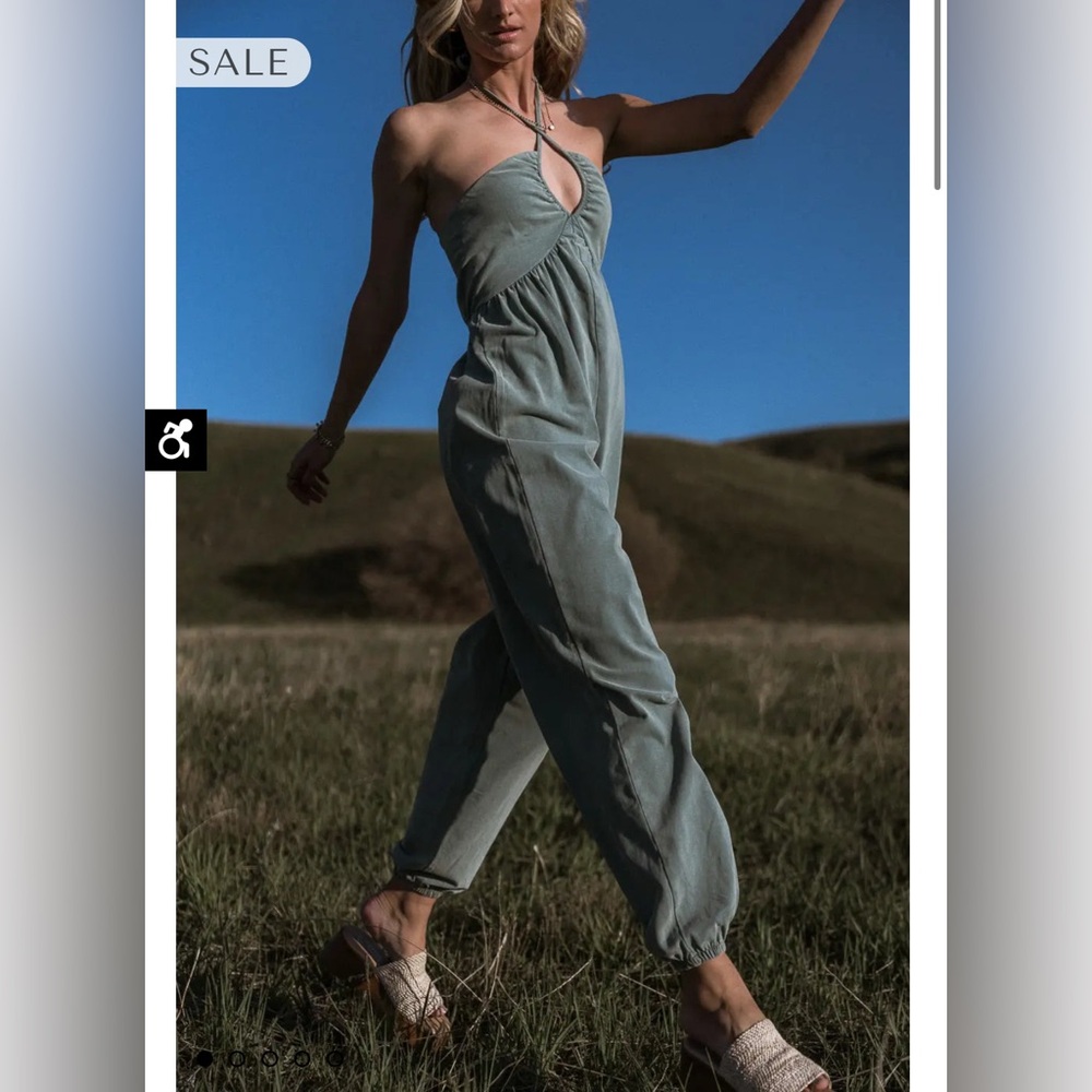 BÖHME Trixie Jumpsuit in Teal